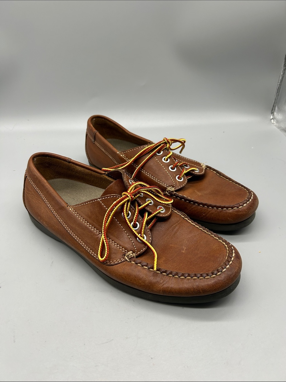 L.L. Bean Men's Handsewn Moccasins, The Blucher Moc in Oakwood - Men's 9 D